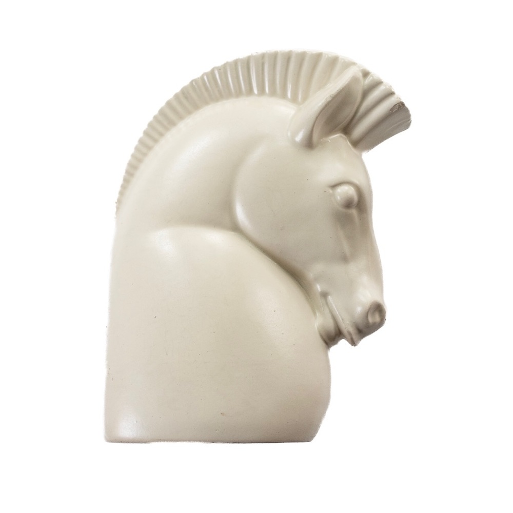 Vintage 1950s Retro Haeger Horse Head Pottery Vase